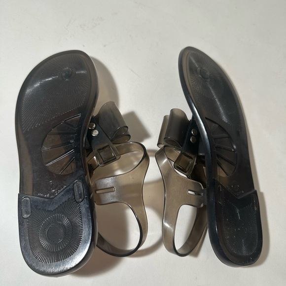 Kate Spade Jelly Bow Stylish Black Sandals - Picture 8 of 9